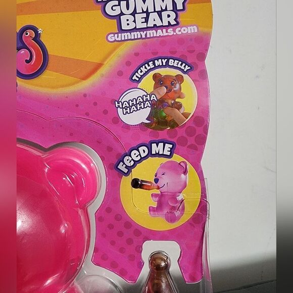 Gummymals Pink Interactive Super Squishy Gummy Bear Jiggly Pets Eolo NEW - Picture 2 of 4